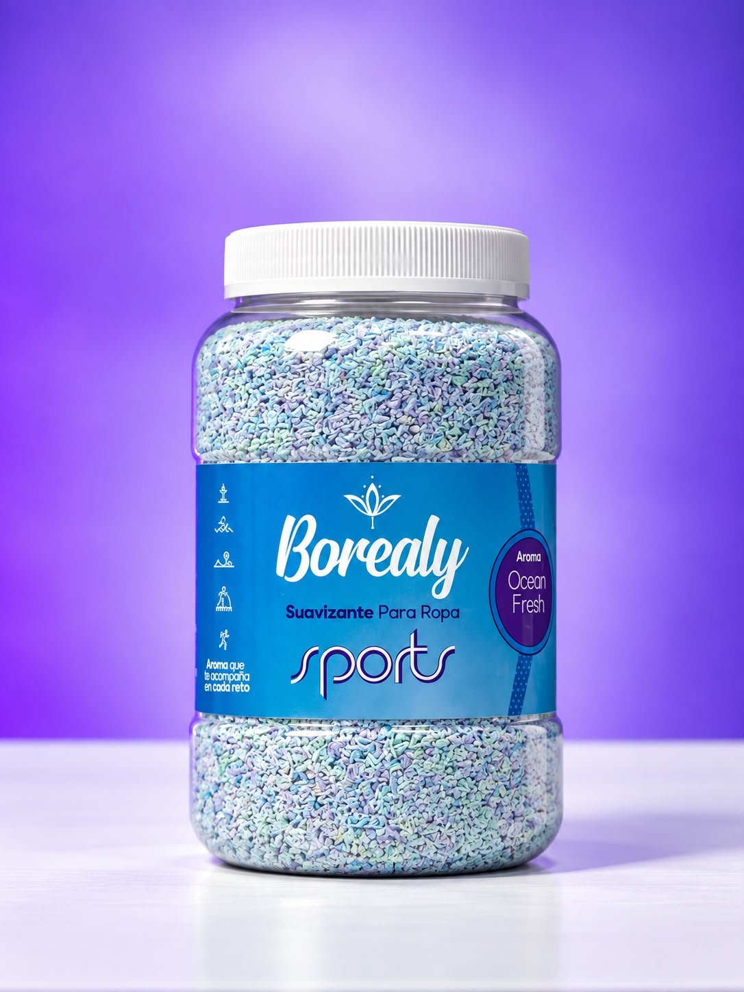 Borealy Sports Ocean Fresh Suavizante para Ropa Deportiva x350gr