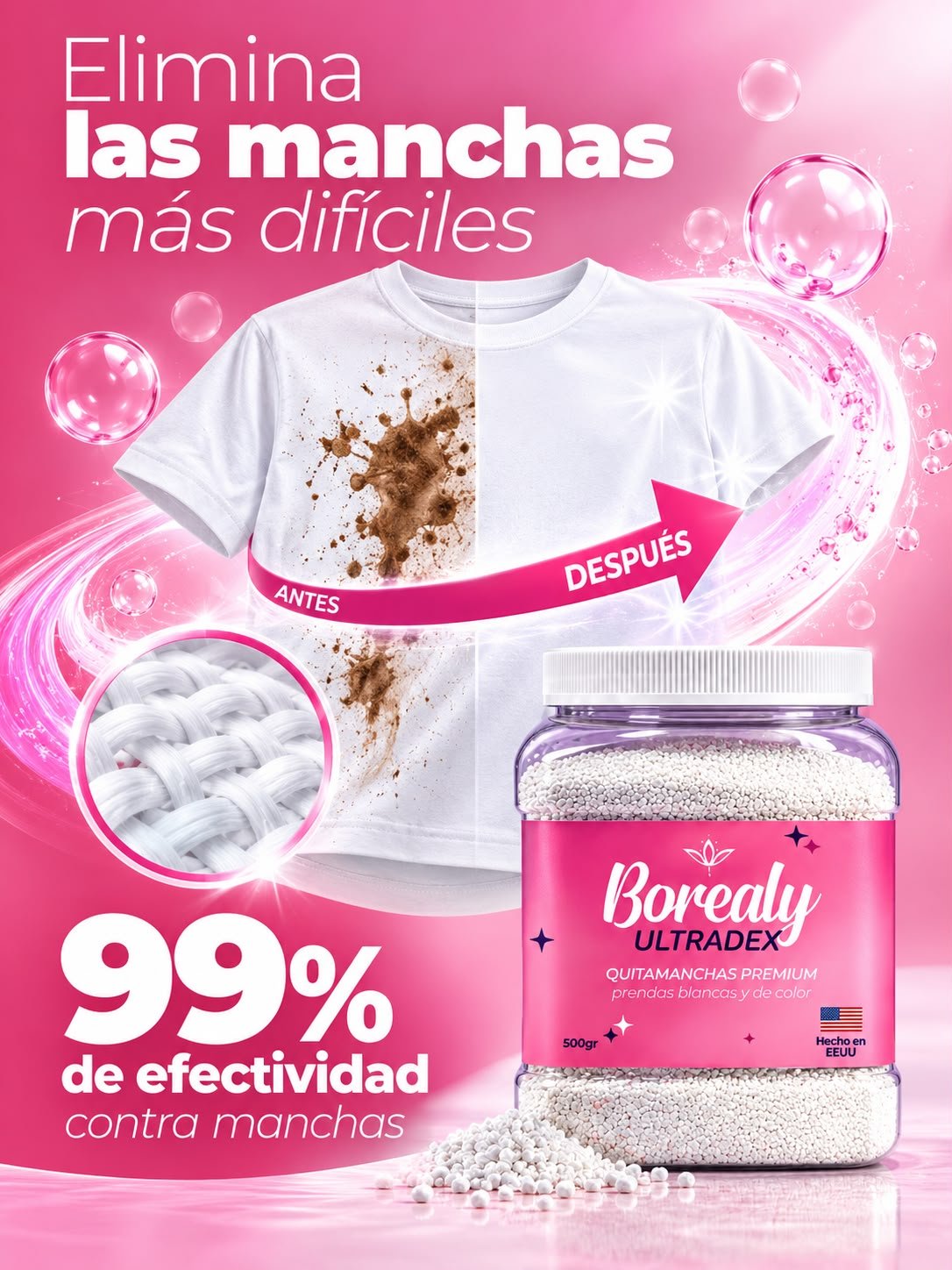 Borealy Quitamanchas Premium Ultradex 500Gr - Image 4