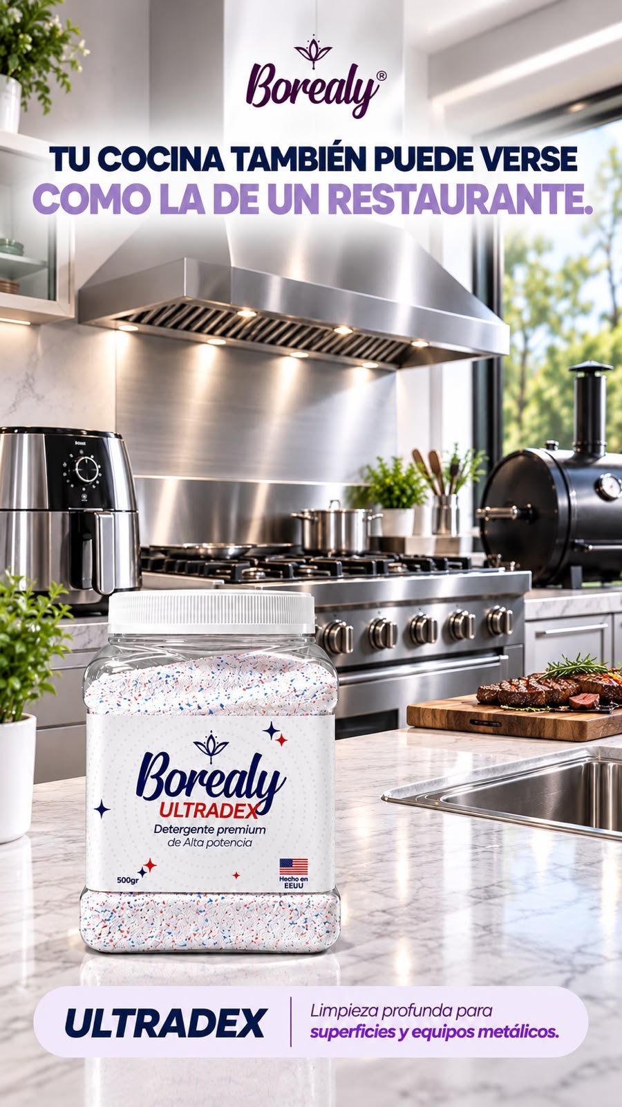 Borealy Desengrasante Premium Ultradex Cocina 500gr - Image 6