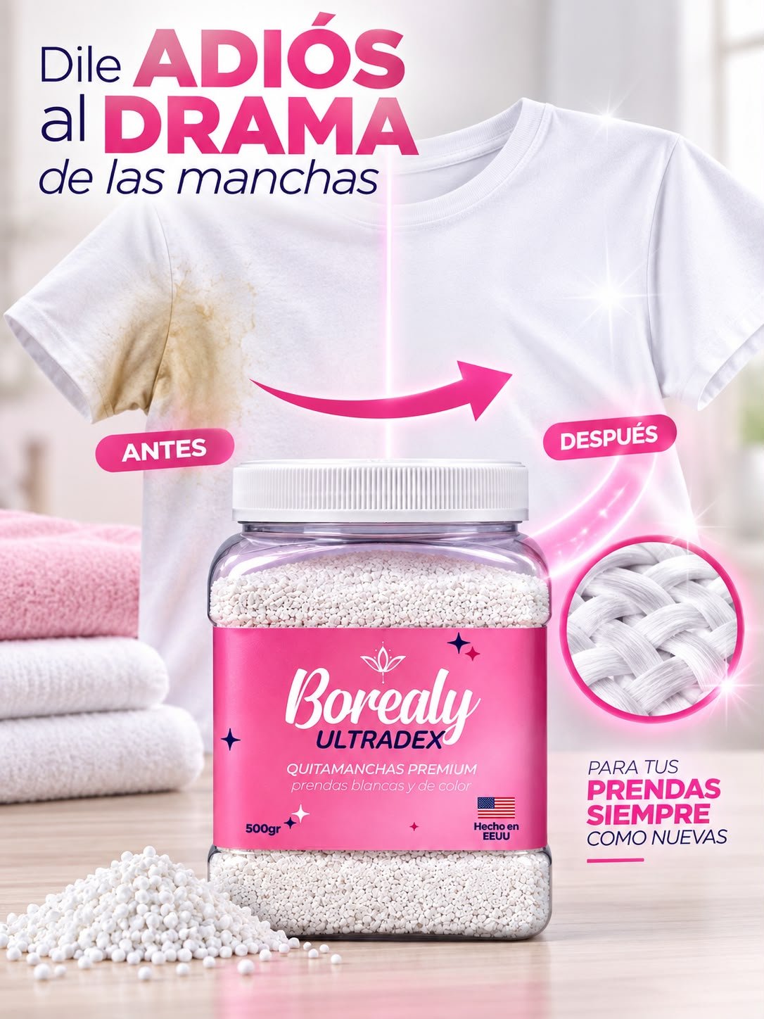 Borealy Quitamanchas Premium Ultradex 500Gr - Image 2