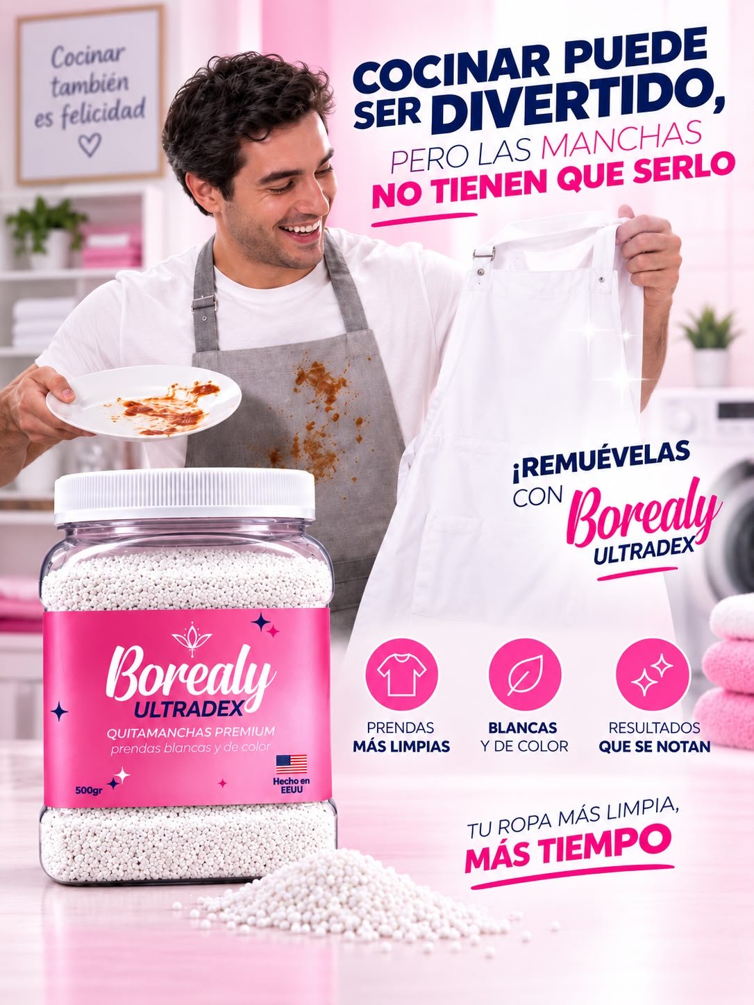 Borealy Quitamanchas Premium Ultradex 500Gr - Image 7