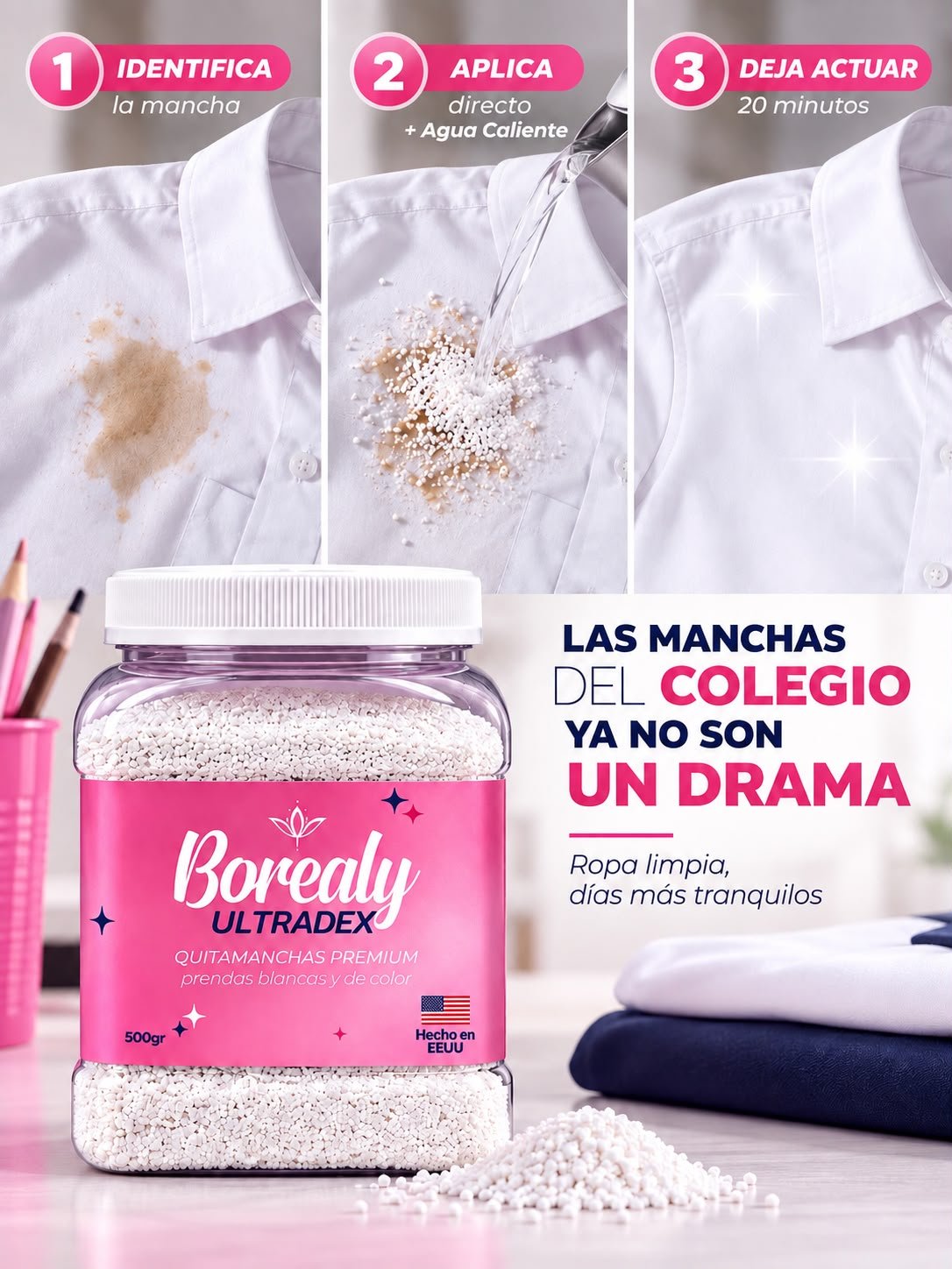 Borealy Quitamanchas Premium Ultradex 500Gr - Image 8