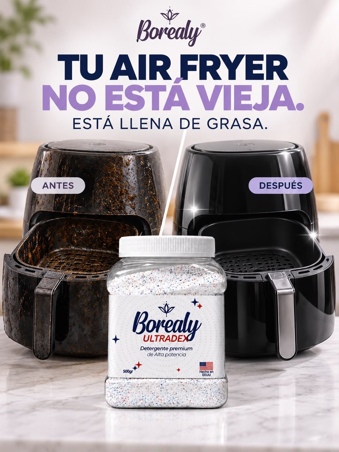 Borealy Desengrasante Premium Ultradex Cocina 500gr - Image 3