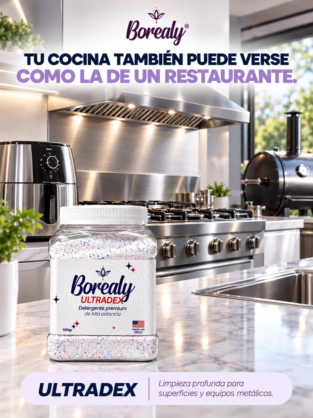 Borealy Desengrasante Premium Ultradex Cocina 500gr - Image 2